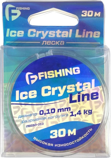 Изображение товара Леска монофильная F-Fishing Ice Crystal Line 30м 0.10мм / F26030-010