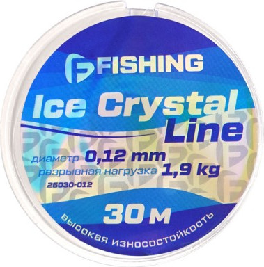 Изображение товара Леска монофильная F-Fishing Ice Crystal Line 30м 0.12мм / F26030-012