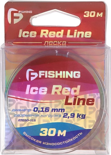 Изображение товара Леска монофильная F-Fishing Ice Red Line 30м 0.16мм / F27030-016