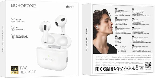 Изображение товара Беспроводные наушники Borofone BW58 (белый)