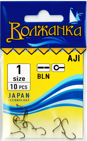 Изображение товара Набор крючков рыболовных Волжанка Aji / SW-016-1 (10шт)
