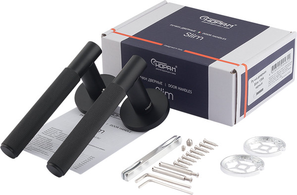 Изображение товара Ручка дверная Нора-М Slim 139А / 19900 (черный)