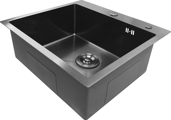 Изображение товара Мойка кухонная Asteria A5550NB-D1 (черный декор)