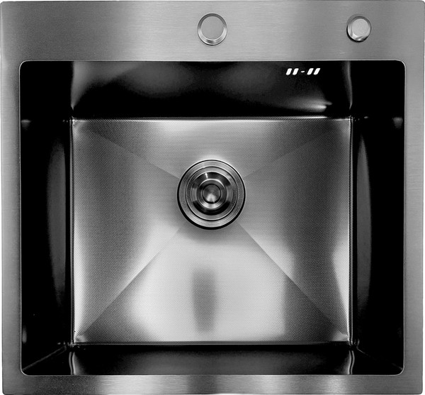 Изображение товара Мойка кухонная Asteria A5550NB-D1 (черный декор)