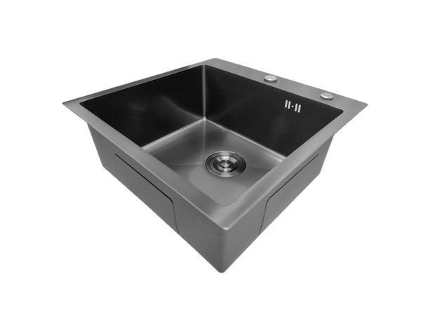Изображение товара Мойка кухонная Asteria A5050NB-D1 (черный декор)