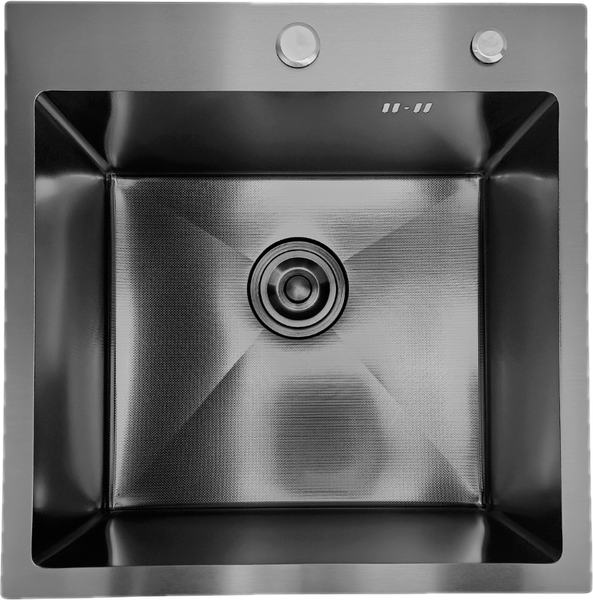 Изображение товара Мойка кухонная Asteria A5050NB-D1 (черный декор)