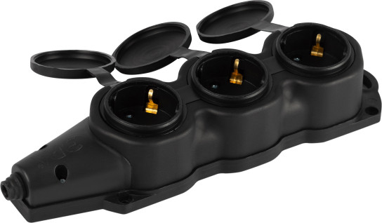 Изображение товара Колодка удлинителя ЭРА KX-3e-B-IP44 / Б0068453