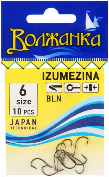 Изображение товара Набор крючков рыболовных Волжанка Izumezina / SW-002-6 (10шт)