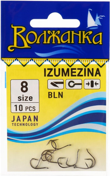Изображение товара Набор крючков рыболовных Волжанка Izumezina / SW-002-8 (10шт)