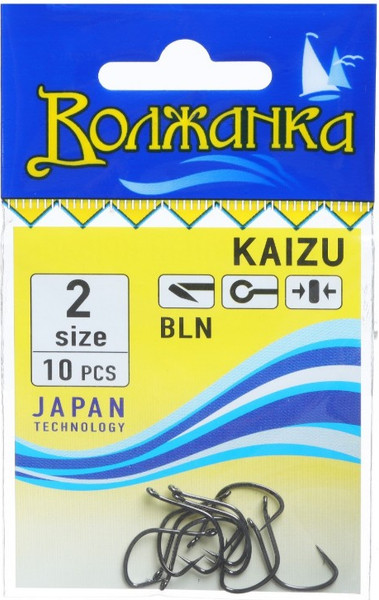 Изображение товара Набор крючков рыболовных Волжанка Kaizu / SW-003-2 (10шт)