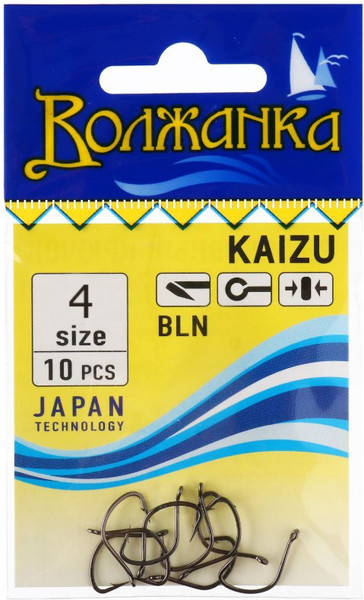 Изображение товара Набор крючков рыболовных Волжанка Kaizu / SW-003-4 (10шт)