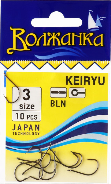 Изображение товара Набор крючков рыболовных Волжанка Keiryu / SW-029-3 (10шт)
