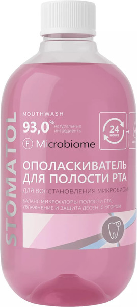 Изображение товара Ополаскиватель для полости рта Stomatol Microbiome (500мл)
