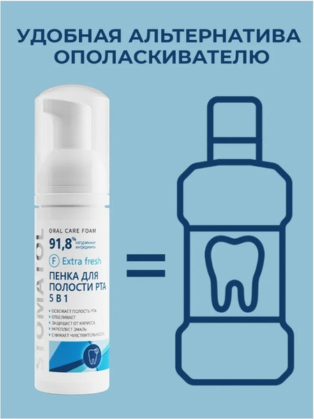 Изображение товара Пенка для полости рта Stomatol Extra Fresh (50мл)
