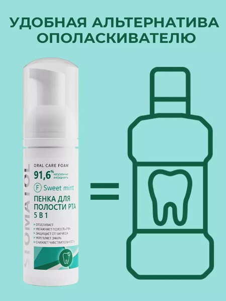 Изображение товара Пенка для полости рта Stomatol Sweet Mint (50мл)