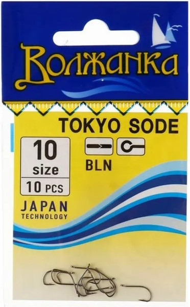 Изображение товара Набор крючков рыболовных Волжанка Tokyo Sode / SW-0011-10 (10шт)