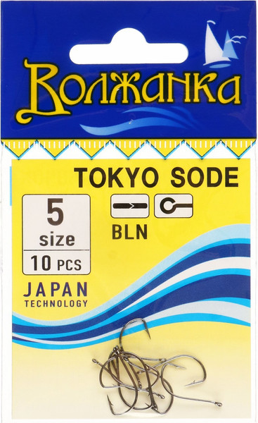 Изображение товара Набор крючков рыболовных Волжанка Tokyo Sode / SW-0011-5 (10шт)