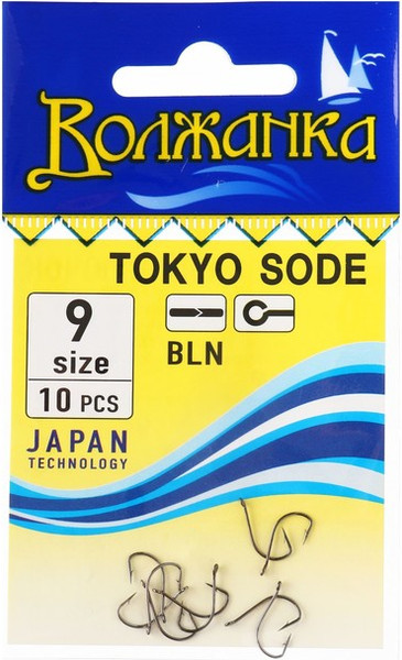 Изображение товара Набор крючков рыболовных Волжанка Tokyo Sode / SW-0011-9 (10шт)