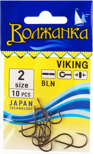 Изображение товара Набор крючков рыболовных Волжанка Viking / SW-115-2 (10шт)