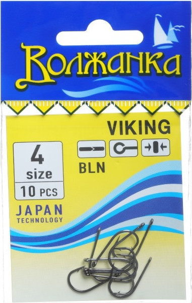 Изображение товара Набор крючков рыболовных Волжанка Viking / SW-115-4 (10шт)