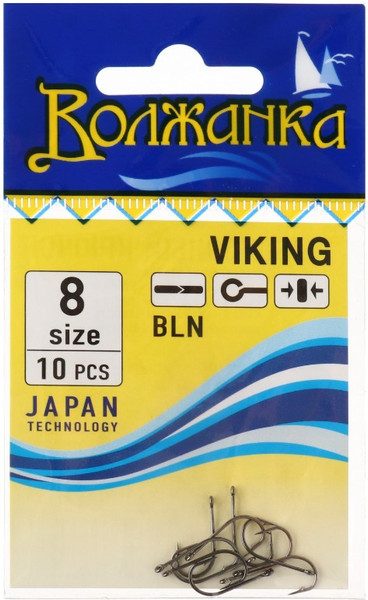 Изображение товара Набор крючков рыболовных Волжанка Viking / SW-115-8 (10шт)