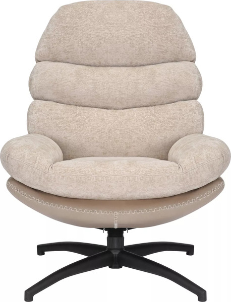 Изображение товара Кресло мягкое Signal Giselle (бежевый/бежевый/черный матовый)