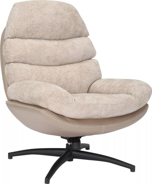 Изображение товара Кресло мягкое Signal Giselle (бежевый/бежевый/черный матовый)