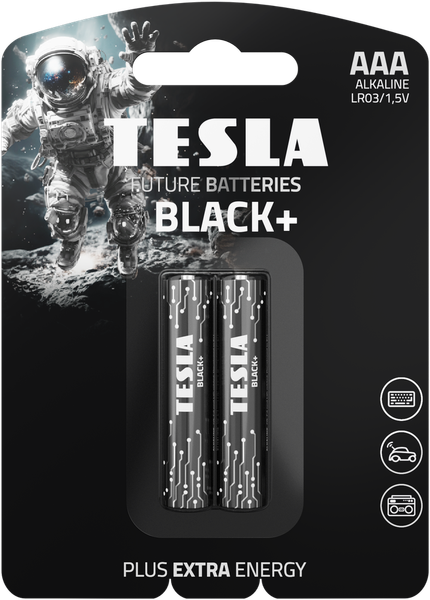 Изображение товара Комплект батареек Tesla Batteries Black+ LR03 2BP (2шт)