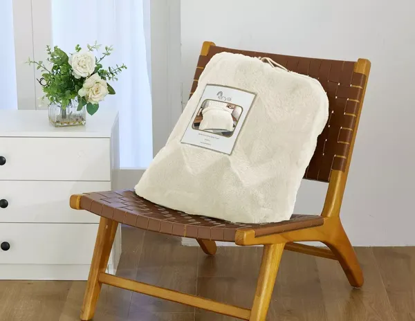 Изображение товара Плед Arya Dahlia Zigzag / 8680943250315 (200x220, кремовый)