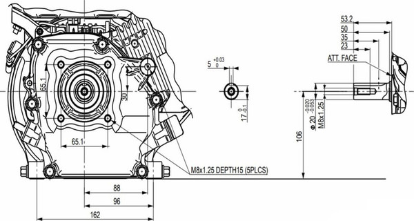 Изображение товара Двигатель бензиновый Lifan KP230  / 01621 (вал 20мм, 8.5лс )