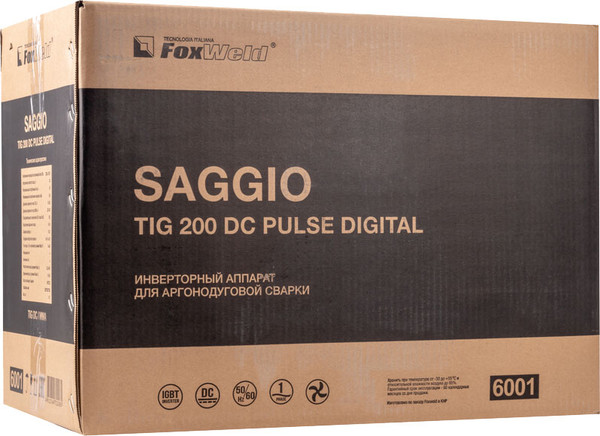 Изображение товара Инвертор сварочный FoxWeld Saggio Tig 200 Dc Pulse Digital / 6001