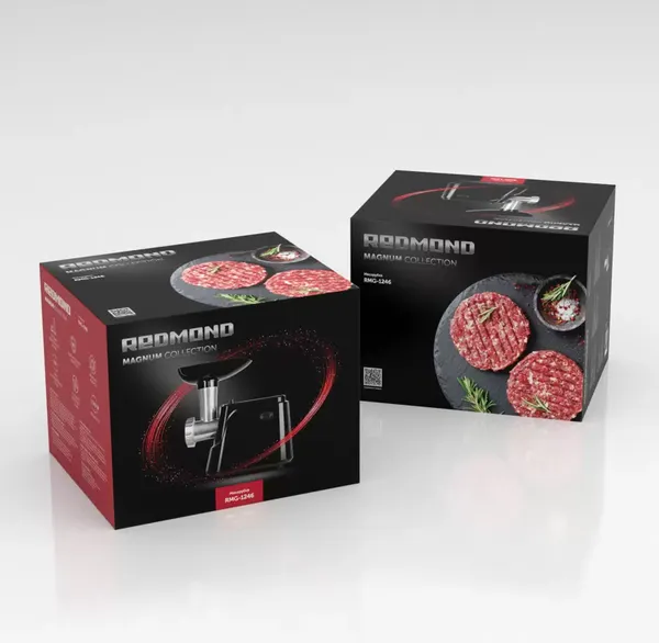Изображение товара Мясорубка электрическая Redmond RMG-1246 (черный)
