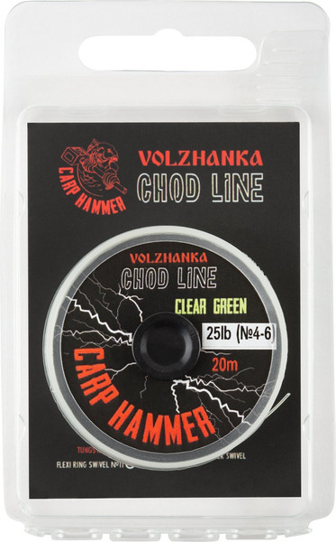 Изображение товара Поводковый материал Волжанка Chod Line 25LB / PM-CL-25CG (20м, зеленый)