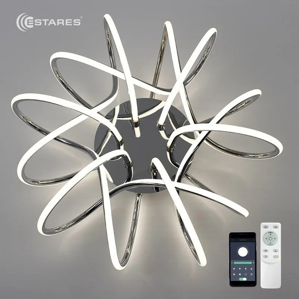 Изображение товара Люстра Estares Liana Muse 105W R-APP-560x235-CHROME/WHITE-220-IP20