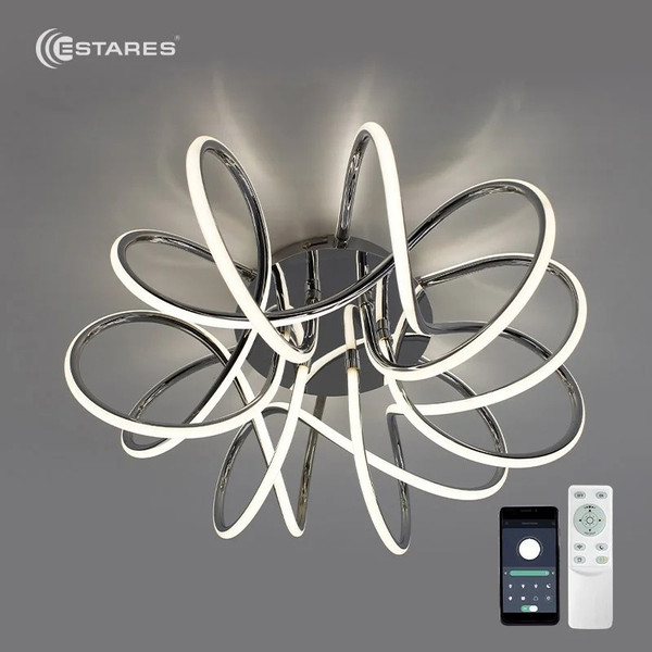 Изображение товара Люстра Estares Liana Muse 105W R-APP-560x235-CHROME/WHITE-220-IP20