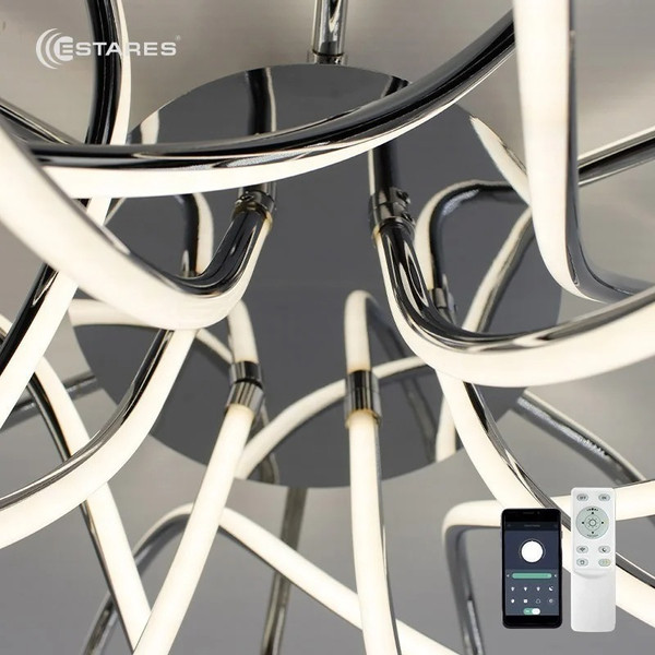 Изображение товара Люстра Estares Liana Muse 105W R-APP-560x235-CHROME/WHITE-220-IP20