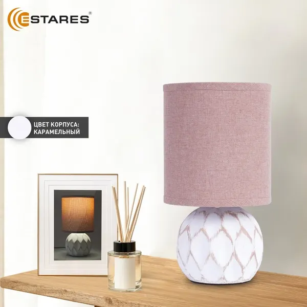 Изображение товара Прикроватная лампа Estares Cofi 1xE14 R-120x220-CARAMEL-220-IP20
