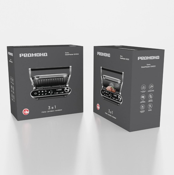 Изображение товара Электрогриль Redmond SteakMaster GM303 (серый)