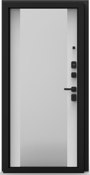 Изображение товара Входная дверь Guard Combi Mirror шпон 86x205 правая (корица/шагрень белая)