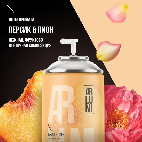 Изображение товара Сменный блок для освежителя воздуха Arluni Персик Пион (250мл)
