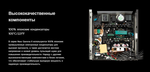 Изображение товара Блок питания для компьютера Montech Gamma II 750W / GAMMA750
