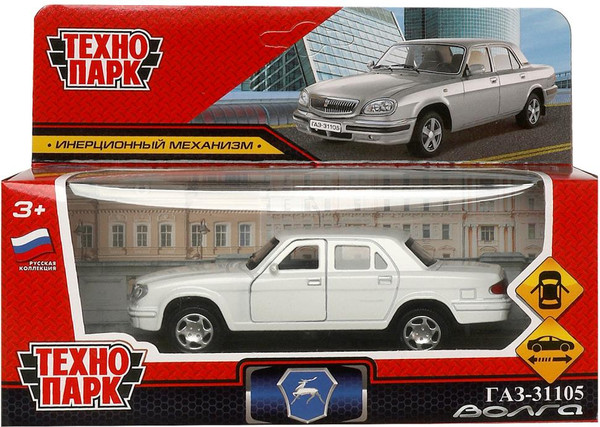 Изображение товара Автомобиль игрушечный Технопарк ГАЗ-31105 Волга / 3110-12-WH (белый)