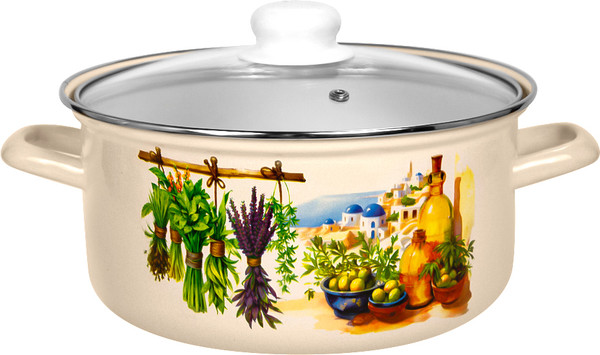 Изображение товара Кастрюля Лысьвенские эмали Санторини С-1510 САП2/4ЖмЭК