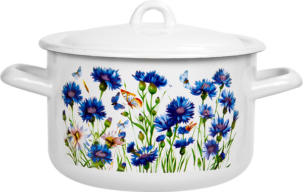 Изображение товара Кастрюля Лысьвенские эмали Васильки С-16111/4ЭК