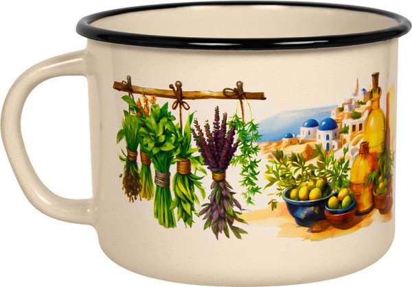 Изображение товара Кружка Лысьвенские эмали Санторини С-0107/4ЖмЭК