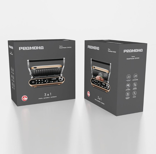 Изображение товара Электрогриль Redmond SteakMaster GM303 (бронзовый)