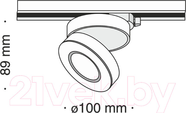 Изображение товара Трековый светильник Maytoni Track TR006-1-12W3K-B