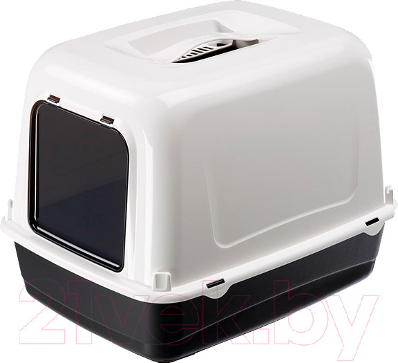 Изображение товара Туалет-домик Ferplast Clear Cat 10 / 72064099 (черный)