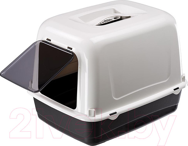 Изображение товара Туалет-домик Ferplast Clear Cat 10 / 72064099 (черный)