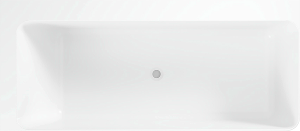 Изображение товара Ванна из искусственного камня Belux Турин ТУ-1600 L (19, черный матовый/Solid Surface)